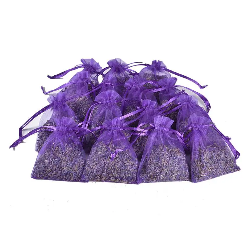 

Natural Lavender Bud Sachets Dried Flower Sachet Bag Aromatherapy Aromatic Household Wardrobe Car home Air Fresheners