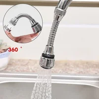 360 Swivel Faucet Extenders Bubbler Water Saving Tap Extender High Pressure Faucet Adapter Water Filter Nozzle Kitchen Accessory 2
