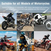Touch Screen Motorcycle CarPlay Screen Navigation IP67 Waterproof Display Screen Portable Motorcycle Monitor Dual Camera Record - Image 6