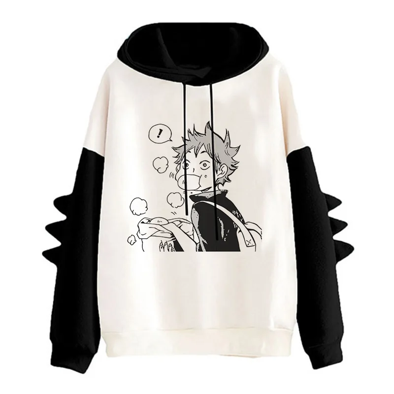 

Sweatshirt Y2k Japanese Anime Haikyuu Hoodie Manga Funny Harajuku Streetwear Harajuku Karasuno Fly High Graphic Unisex Hoody