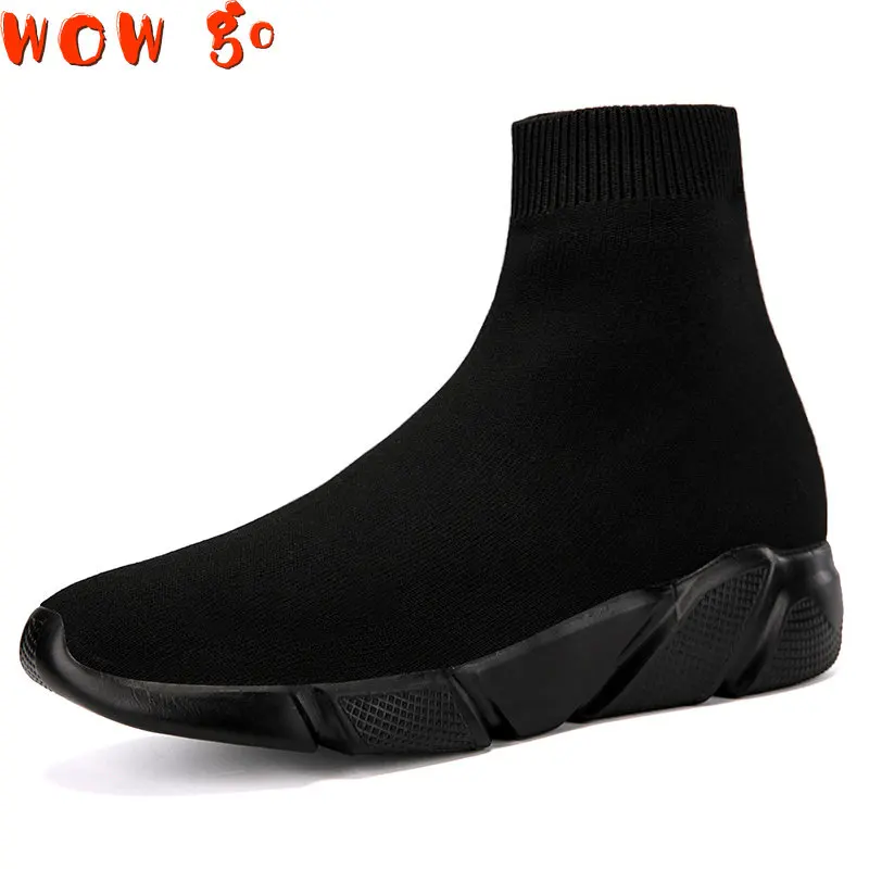 

Socks Sneakers Women Men Knit Upper Breathable Sport Shoes Sock Boots Woman Chunky Shoes High Top Running Shoes For Men Women