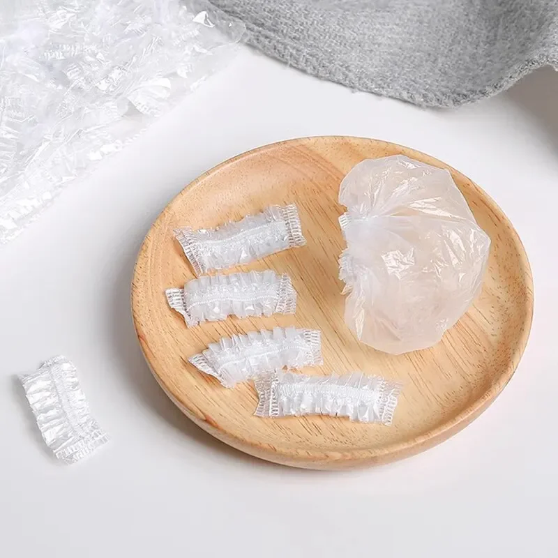 Disposable Hair Earmuff Dye Transparent Elastic Shower Hair Dye Protection Tool Shield Waterproof Earpack Plastic Wrap
