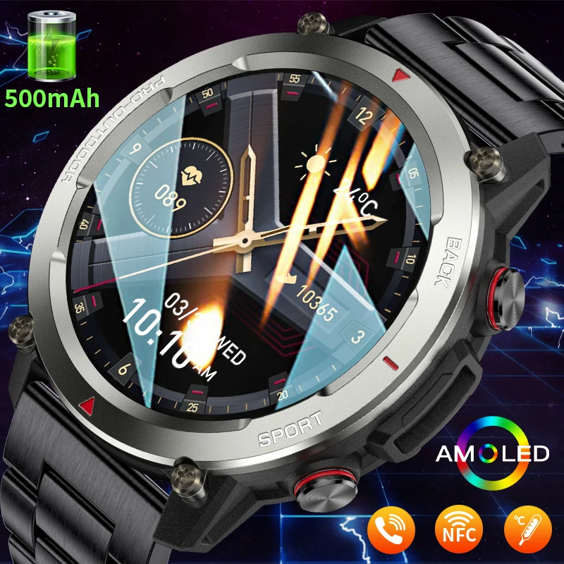 

LIGE Fashion New Smart Watch Men NFC Outdoor Sports Fitness Bracelet Bluetooth Call Clock Waterproof Smartwatch For Android IOS