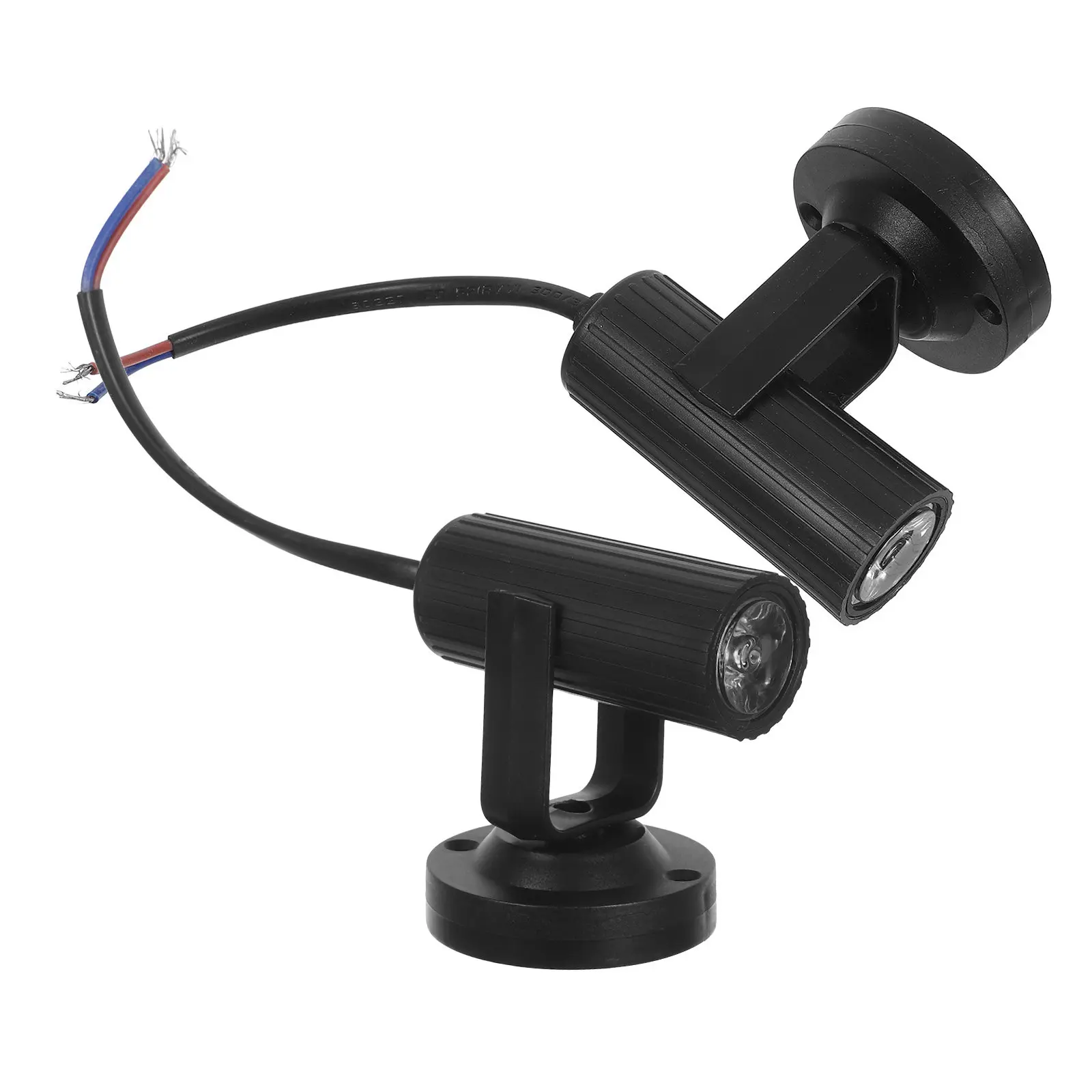 2Pcs LED 빔 무대 조명 실내 파티를위한 듀얼 컬러 레드 블루 미니 스포트라이트 극장 콘서트 Dj 설정 무대 효과