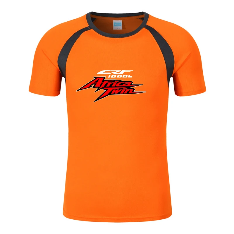Africa Twin Crf 1000 L Crf1000 Men New Summer Hot Sale Eight-Color Short Sleeve Comfortable Breathable Round Neck Leisure Tops