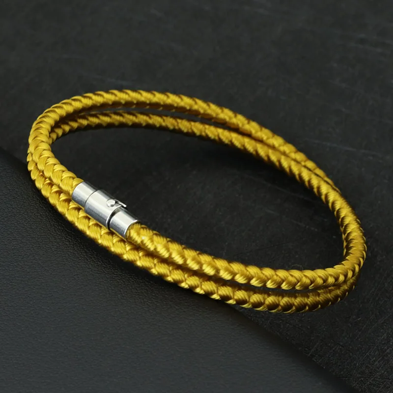 Magnetic Rope Bracelet for Men and Women with Double Safety Buckle