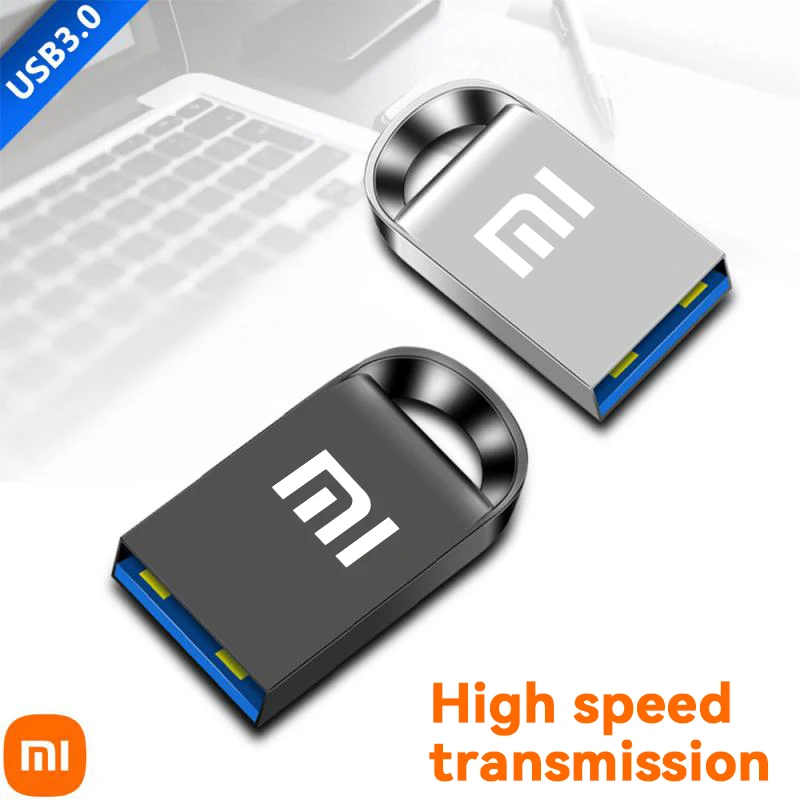 Flash Drive Xiaomi 2TB Metal USB High Speed Flash Drive 512GB Tiny Pendrive Memory Stick 1TB Storage Device WaterProof U Disk Type-C Adapter