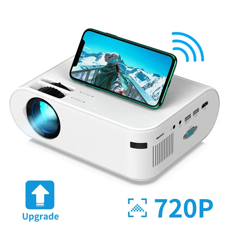 

Проектор для домашнего кинотеатра P62, проектор с USB, видеопроектор для проектора, мини-проектор на Android, 4500 люмен, 1920*1080P, поддержка Miracas