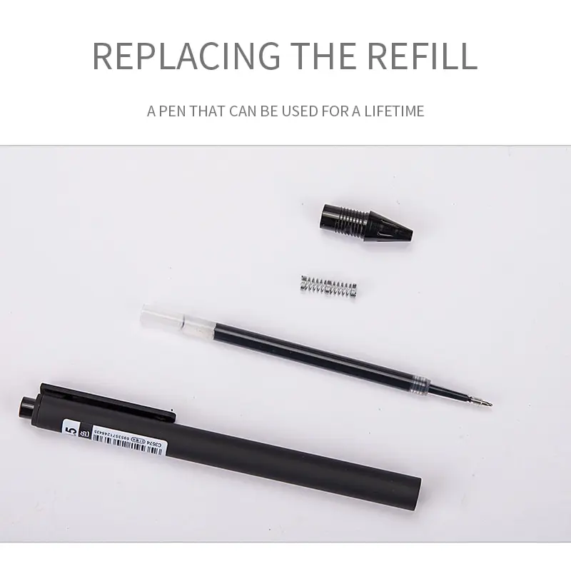 Erasable neutral pens quick dry 0.5st pen head black and white