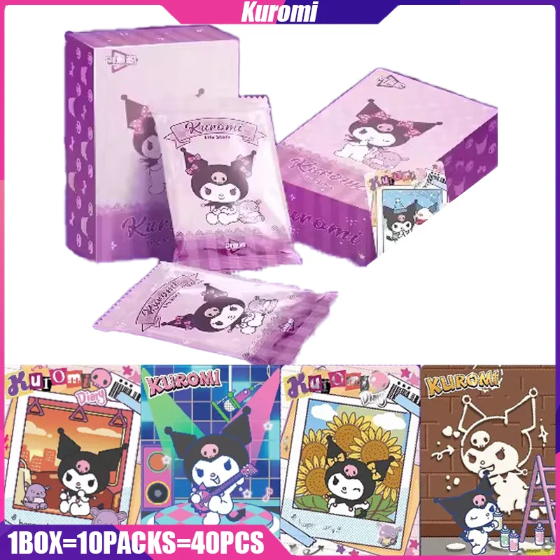 

Карты Sanrio Kawaii Kuromi Life Story Аниме Коллекция фигурок карточки настольные игры игрушки Mistery коробка подарок на день рождения для мальчиков и девочек