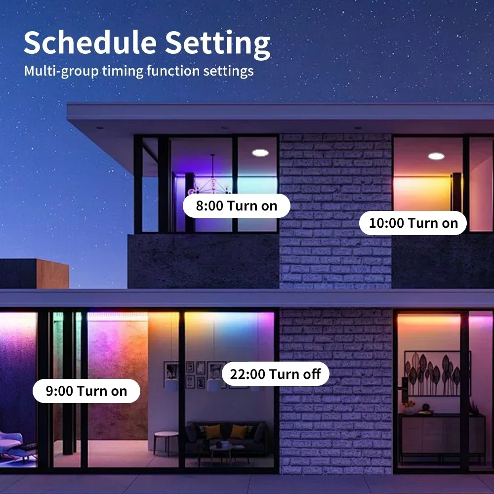 LXIN tuya Downlight Zigbee3.0 Smart 5/7/10/15W LED Dimming Spot Light RGBCW Color Warm Cool Lamp Voice with Alexa Google Home