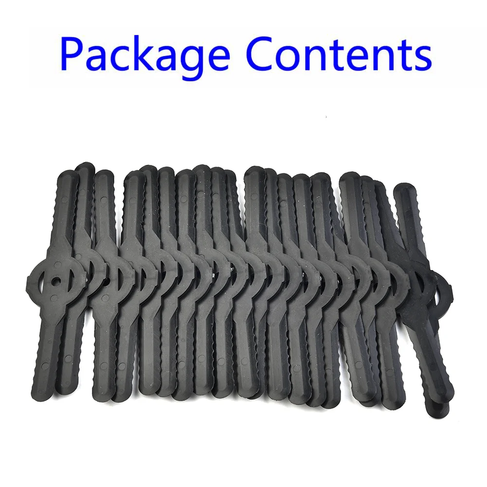 20pcs Lawn Grass Mower Trimmer Plastic Cutter Blades For Electric Cordless Grass Strimmer Cutter Gardening Tool Spare Parts