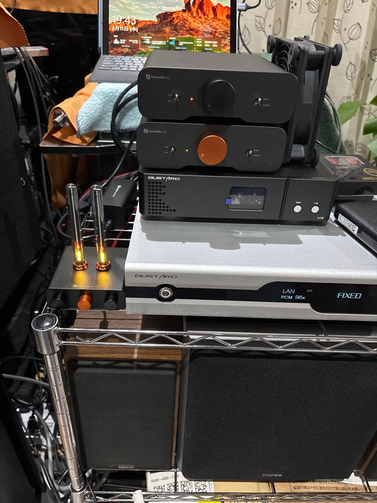 Fosi Audio ZA3 ステレオパワーアンプ TPA3255 クラス D HiFi