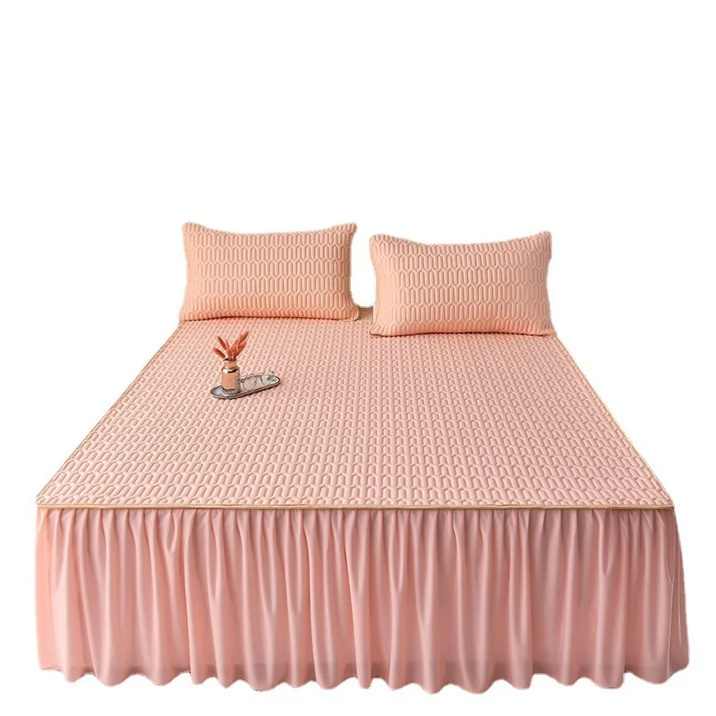 

2023 Summer Latex Machine Washable Foldable Non slip Bed Covers