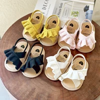 Baby Girl Sandals Summer Crib Shoes Bowknot Soft Sole Infant Girls Princess Dress Flats First Walker Shoes 1