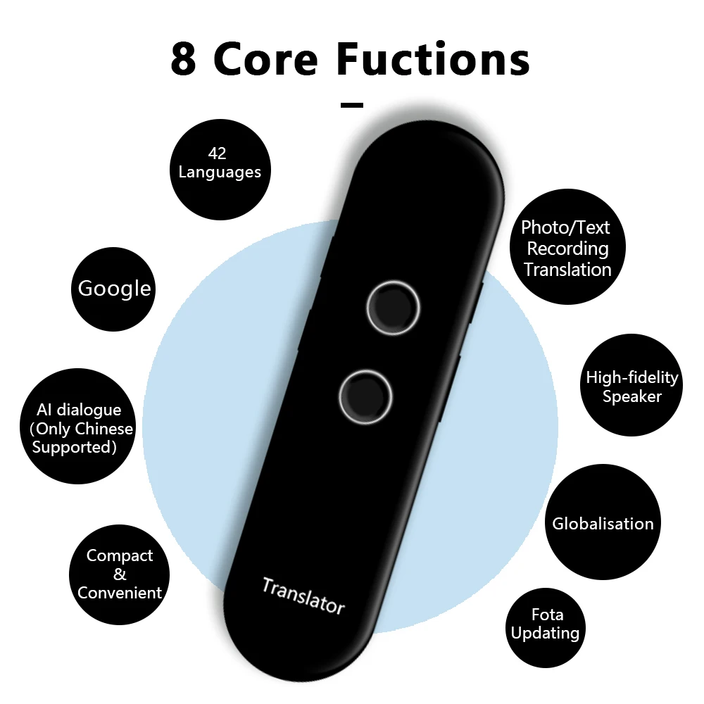 Mini T4 AI Translator Smart Pen Wireless 40 Multi Languages Bluetooth-Compatible Portable Two-Way Real Time Instant Voice voice translator,language translator,translation pen