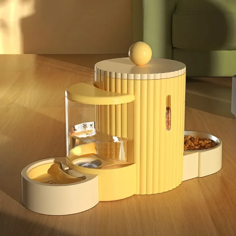 

Миска для кошек большой вместимости, автоматическая кормушка с римскими колоннами, с наклонным дизайном, Питьевая машина с поднятым основанием, блюдо для еды для кошки, для удобного доступа