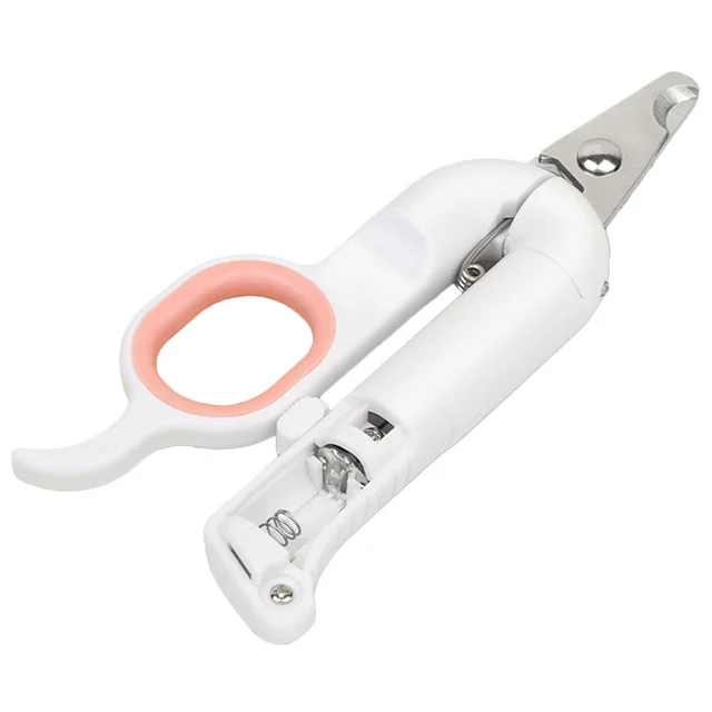 Pet Nail Clipper LED Light Ergonomic Handle Safe Dog Cat Nail Trimmer Cutter Grooming Tools Prevent Cut Small Animals 5