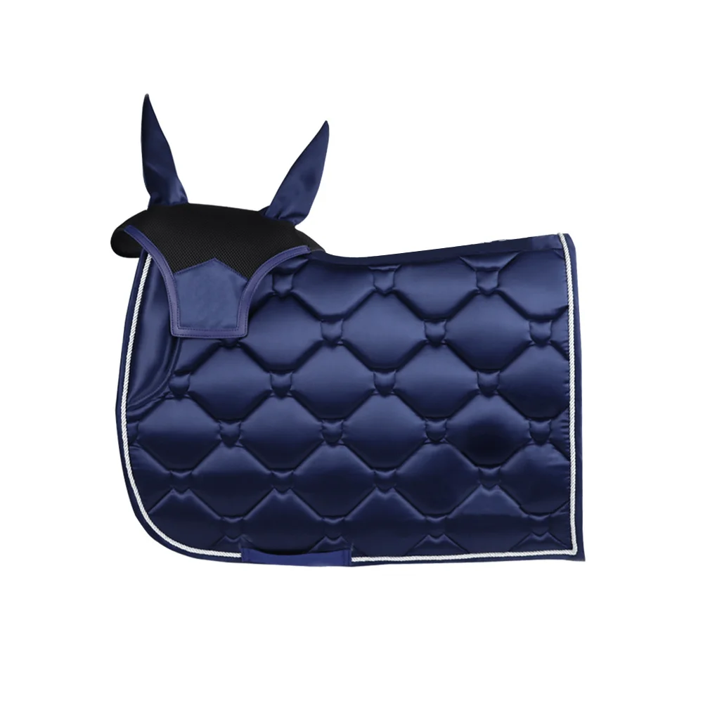 Satin Saddle Pad for Eequestrian, Professional jumping Horse