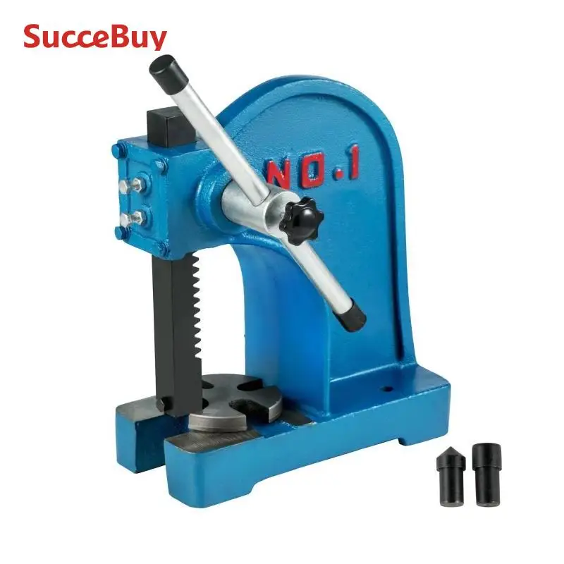 Manual Arbor Press 1 Ton Heavy Duty Arbor Press Manual Desktop Cast Iron Material for Riveting Punching Holes arbor press