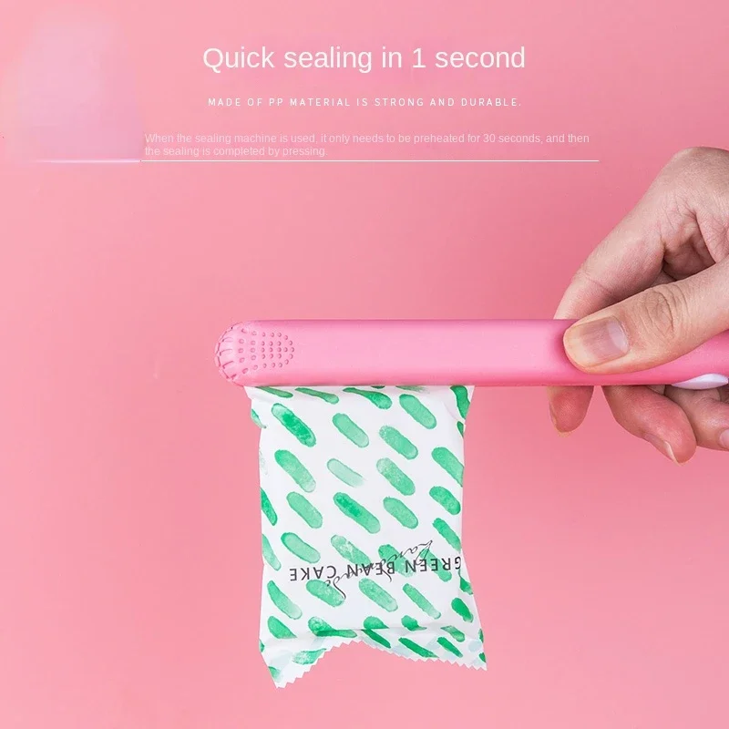 Mini Portable Heat Sealing Machine Food Vacuum Sealer Seal Packing Plastic Impulse Sealer Household Bag Clips Handheld mini sealer plastic bag sealer