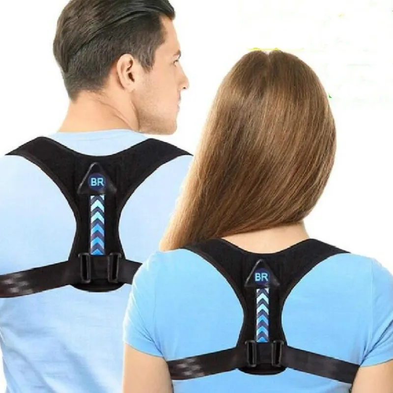 

Adjustable Back Shoulder Posture Corrector Belt Clavicle Spine Support Reshape Body Sport Upper Back Neck Brace Belt