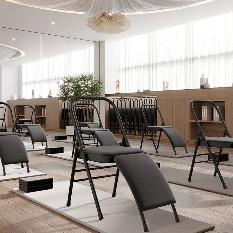 Dining Chair Widened Yoga Chair Professional Auxiliary Thickened And Strengthened Folding Yoga Auxiliary