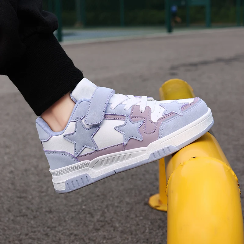 Description Picture 3 of itemChildrens Sneakers Casual 2024 Fashion Breathable Sports Shoes Waterproof Flat Walking Shoes Luxury Design Kids Skate Shoes