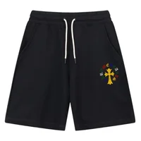 Crowe Shorts Women's Alphabet Printed Cross Five-point Pants Casual Pants Men's Wear Handsome Loose Pure Cotton Breathable 1