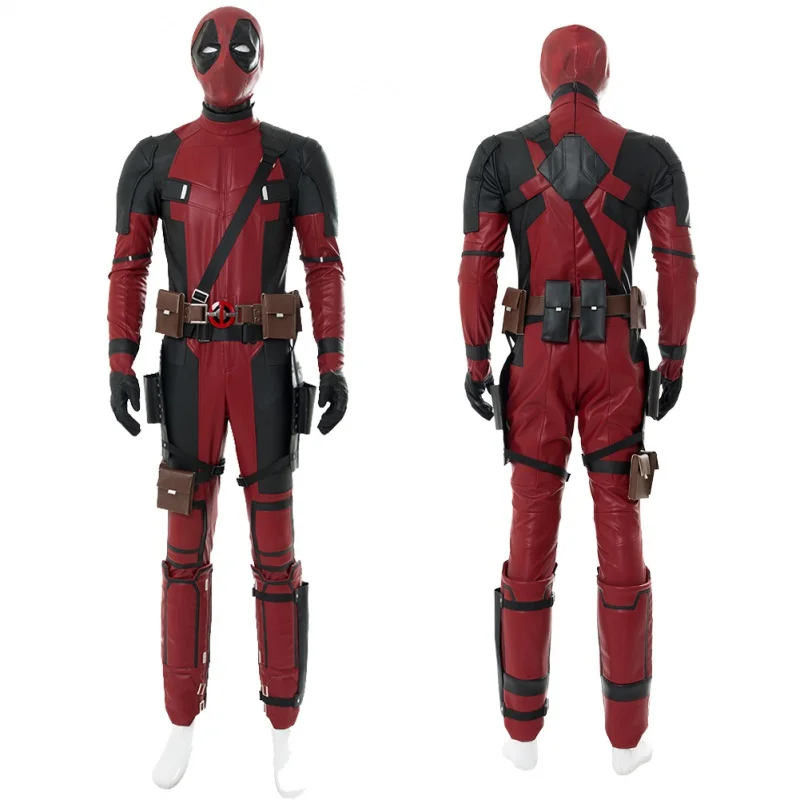 

Deadpool Cosplay Costume Movie Anti-Hero Jumpsuit Mask Gloves Man Halloween Carnival Outfit For Male Adult Role Play Fashion New