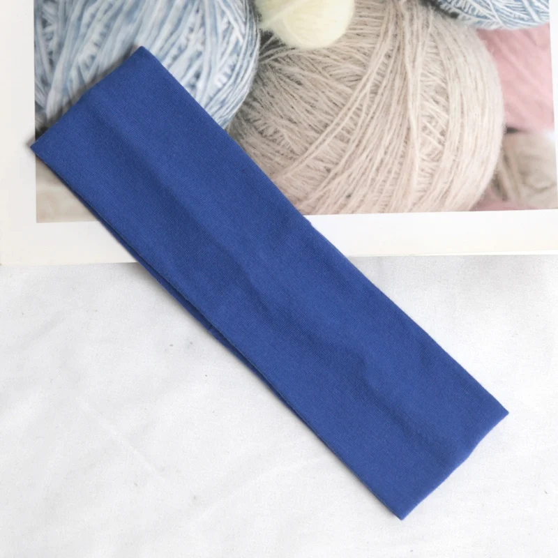 Elastic Hair Fashion Sports Headbands for Women Solid Bands Running Fitness Yoga Hair Bands Stretch Makeup Hair Accessories