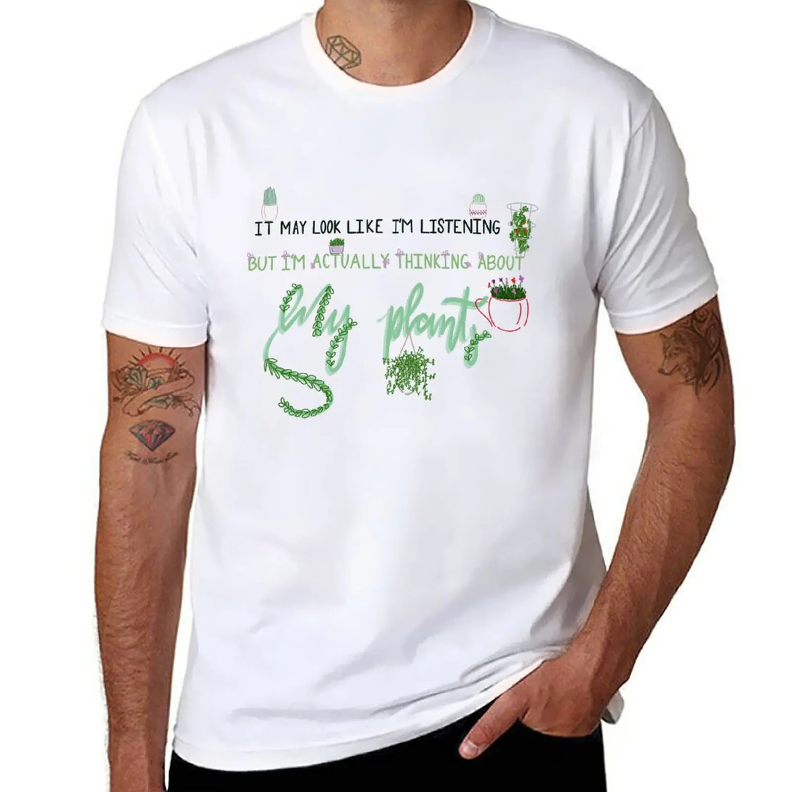 

Я люблю мои растения больше чем вы, 3 футболки, кавайная одежда, мужская одежда