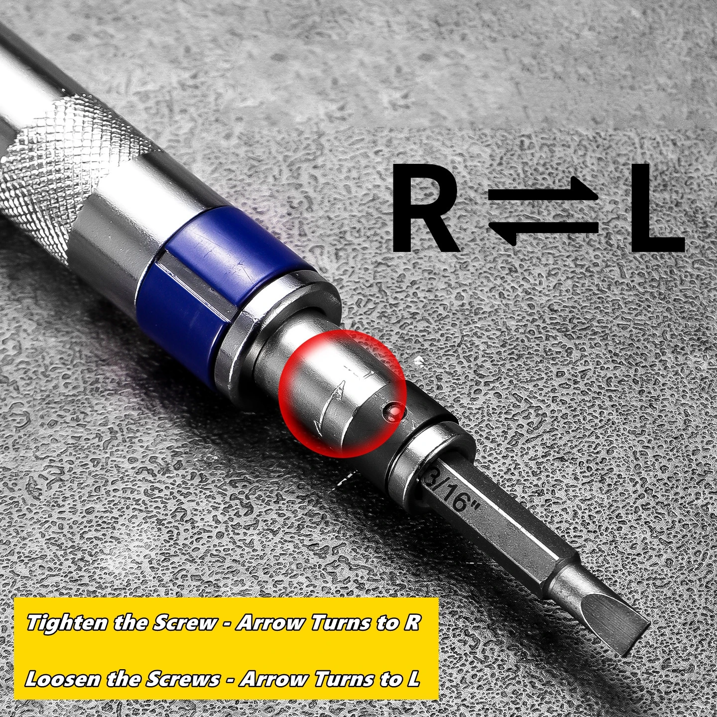 6 in 1 Impact Screwdriver Impact Drive Rusted Stuck Broken Fasteners Remover Screwdriver Set with Complete Specifications