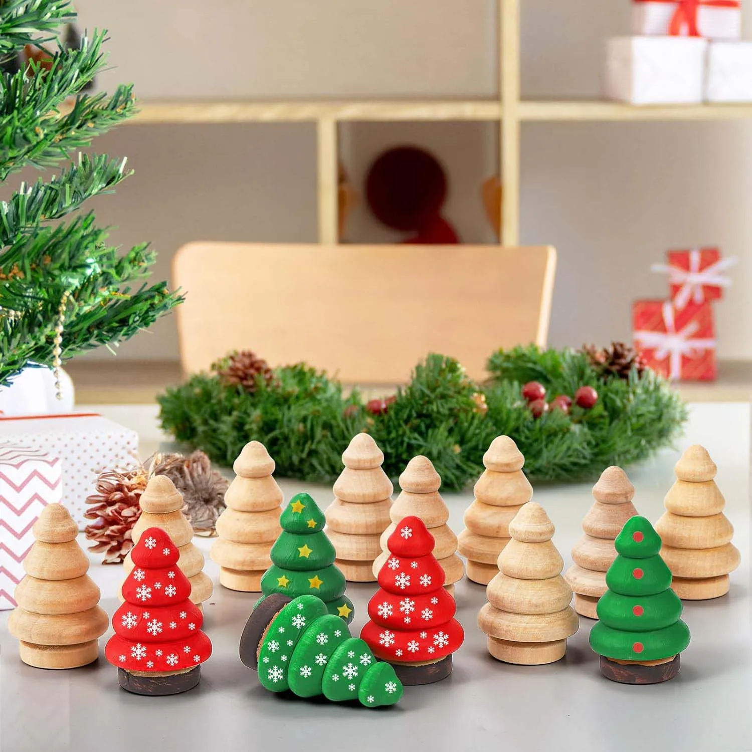 Kmart Wooden Christmas Tree: The Ultimate Guide to Unfinished Miniature  Trees for DIY Holiday Creativity, image size:1500x1500