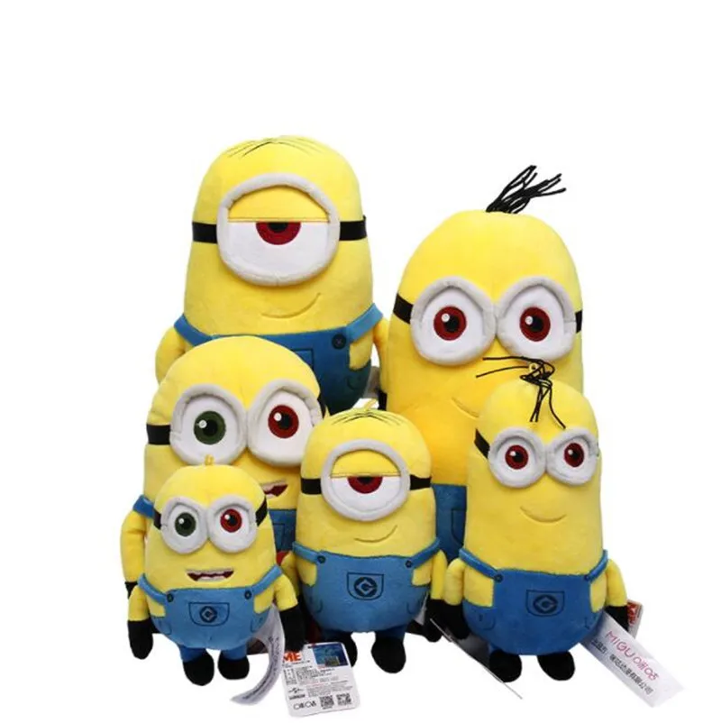 Minions Poppen 16Cm/19Cm Bob Body Super Grote Ogen Minion Fun Schattige Kinderen Speelgoed Pluche Gevulde katoen Verjaardag Kerstcadeaus| | - AliExpress