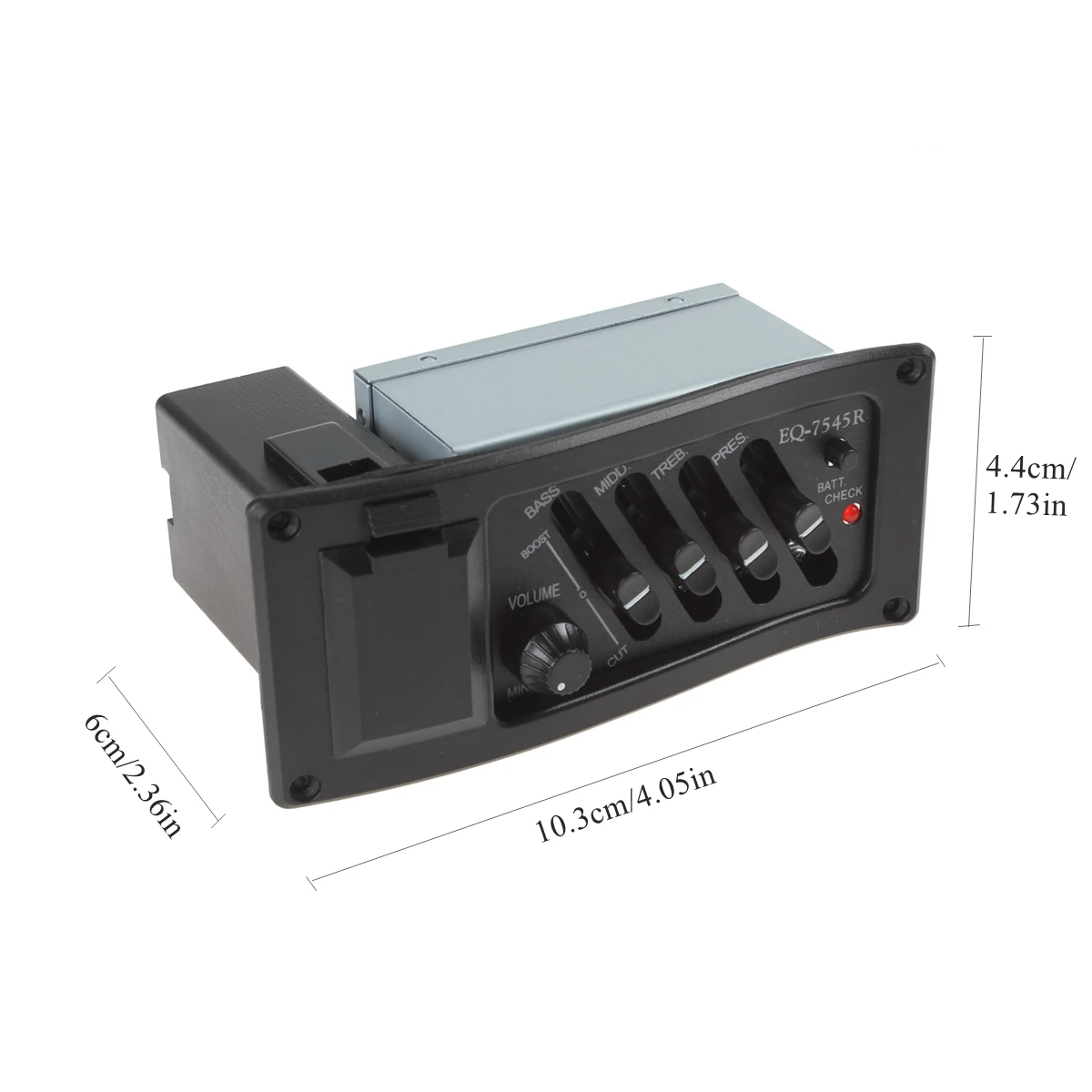 4 밴드 EQ 7545 어쿠스틱 기타 컴포넌트, 기타 픽업용 피에조 프리앰프 앰프 이퀄라이저 튜너