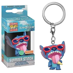 Funko Pop Scented Stitch & Angel Summer Keychain Toy Set (Summer stitch)