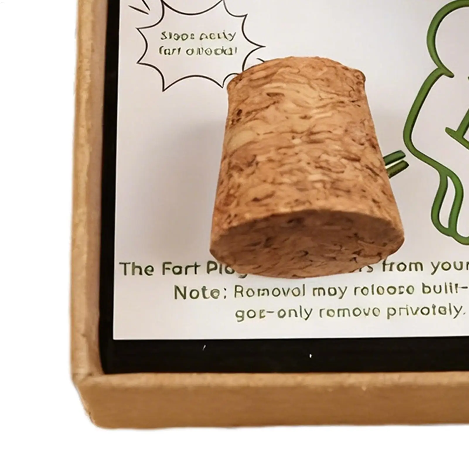 Streichspielzeug, urkomisches Furzstecker-Spielzeug mit Karte, Streichspielzeug mit Aufbewahrungsbox, Cartoon-Design mit humorvollen Zitaten und Witzen – Detail 3