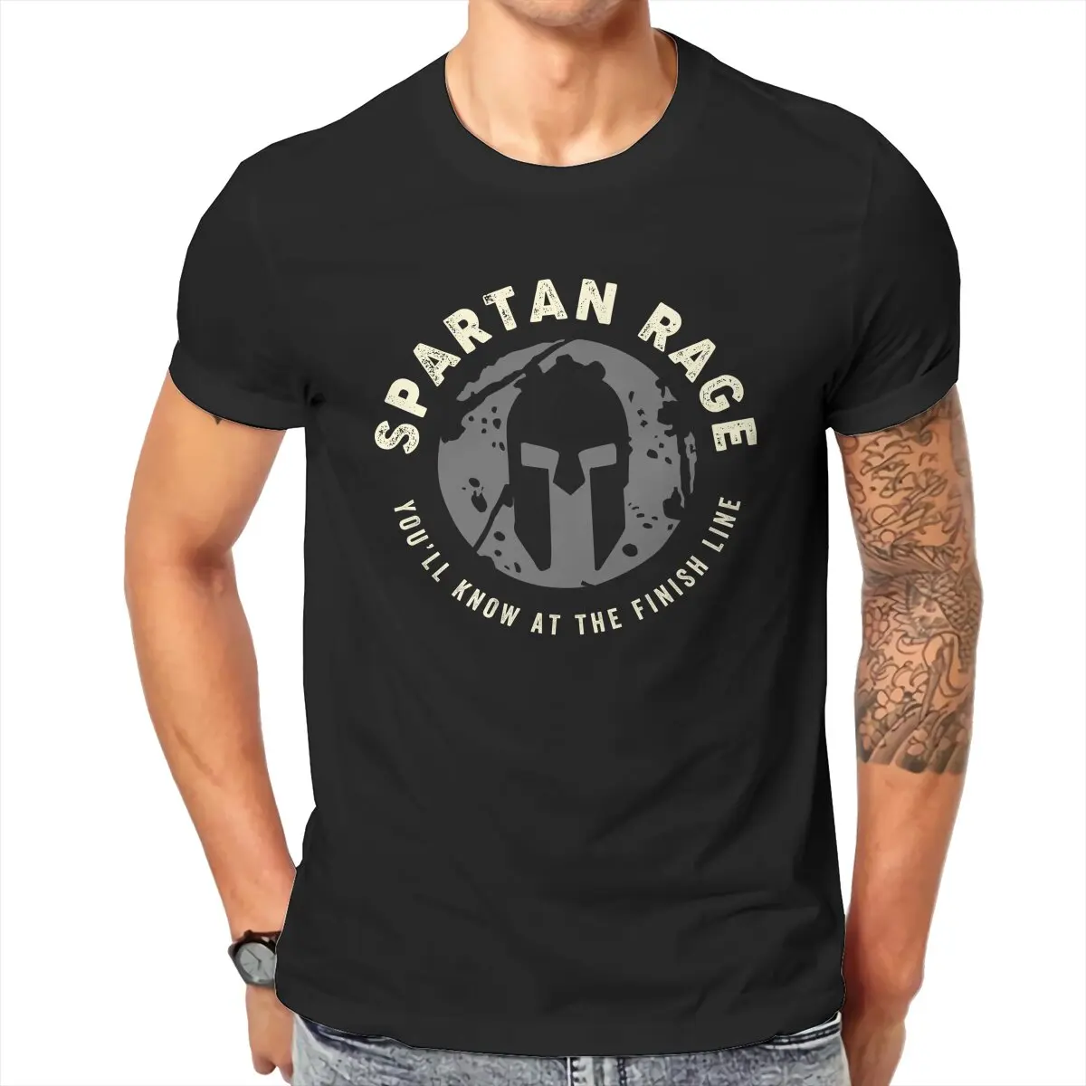 T-shirt spartiate noir – visuel 5
