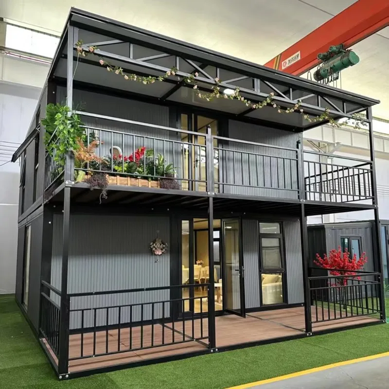 บ้านสำเร็จรูปแบบโมดูลาร์ทันสมัย ขนาด 20 ฟุต สำหรับใช้เป็นบ้านขนาดเล็กหรือสำนักงานในสวนหลังบ้านในเมือง 1