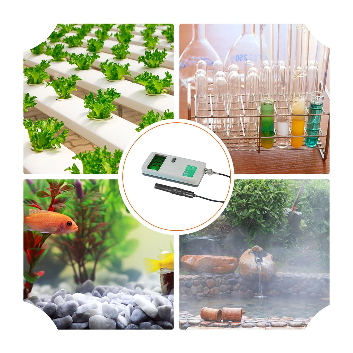 Water Quality Detector Water Tester Ph Meter High Precision pH Tester Backlight Display Water Quality Tester For Laboratory Drinking Water Aquarium Hydroponics