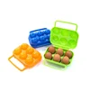 2/4/6/12 Grid Egg Storage Box Portable Egg Holder Container for Outdoor Camping Picnic Eggs Box Case Kitchen Organizer Case 5