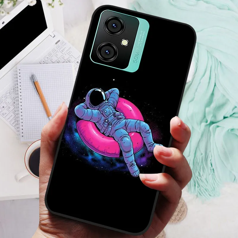 Silicone Soft Lions Cat Black Bumper Protective Case Cover