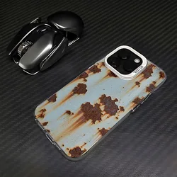 INS Creative 3D Rusty Metal Effect Anti - Fall Matte Phone Case - Redmi Note 8 4G (CYW - 310HKX210A1)