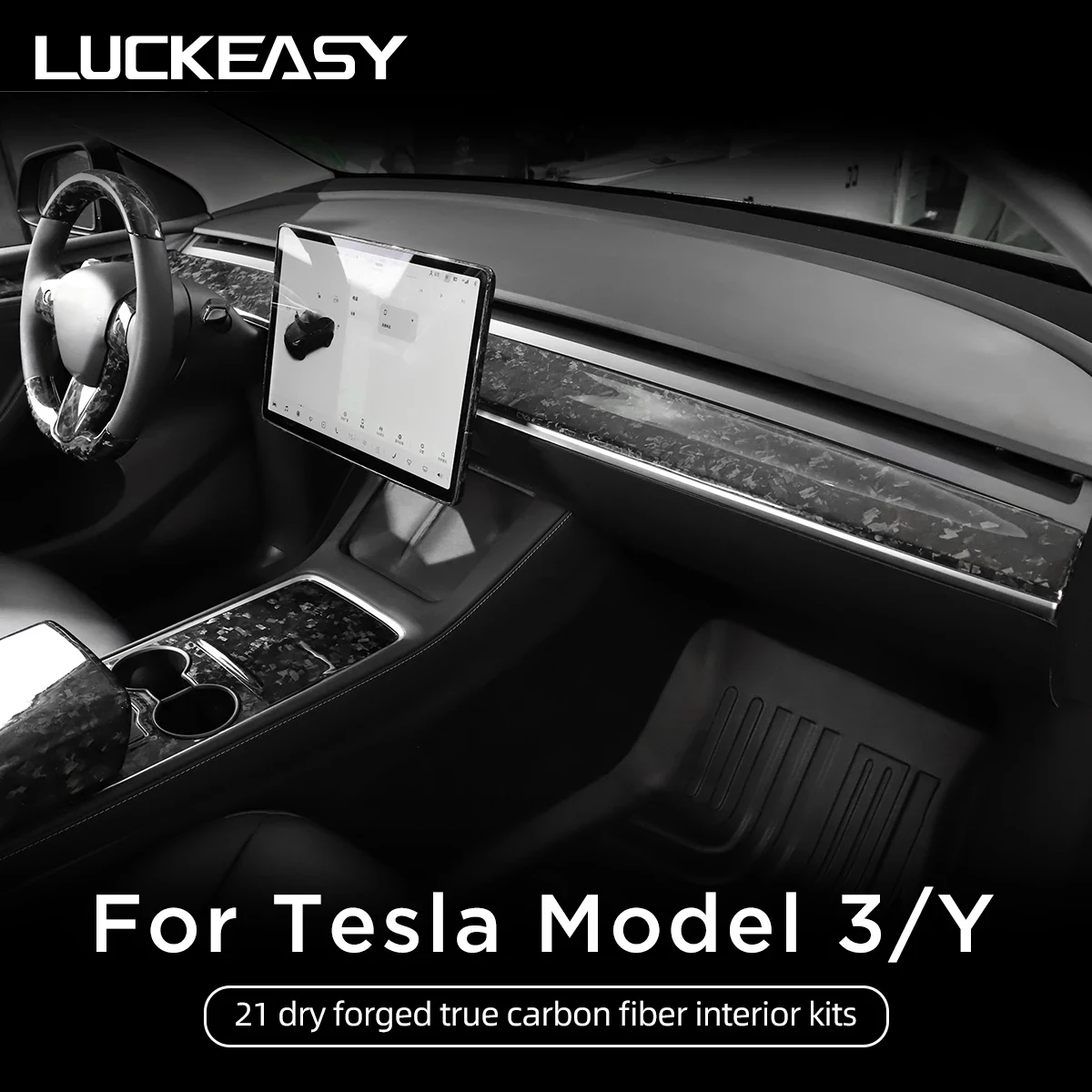 Tesvolution® Coperture Per Fotocamere Laterali Carbon Tesla Model