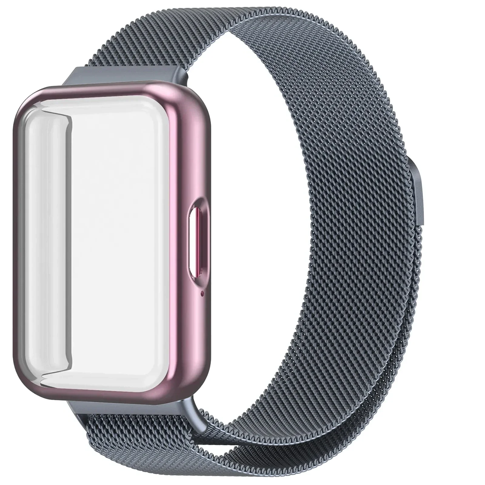 Magnetic Milanese Loop Strap with Screen Protector Cover