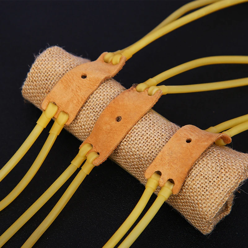 Shoot Elastic Card Ball Rubber Band Hunting Slingshot Accessories Outdoor Game Pull Belt Fast Rebound Great Power