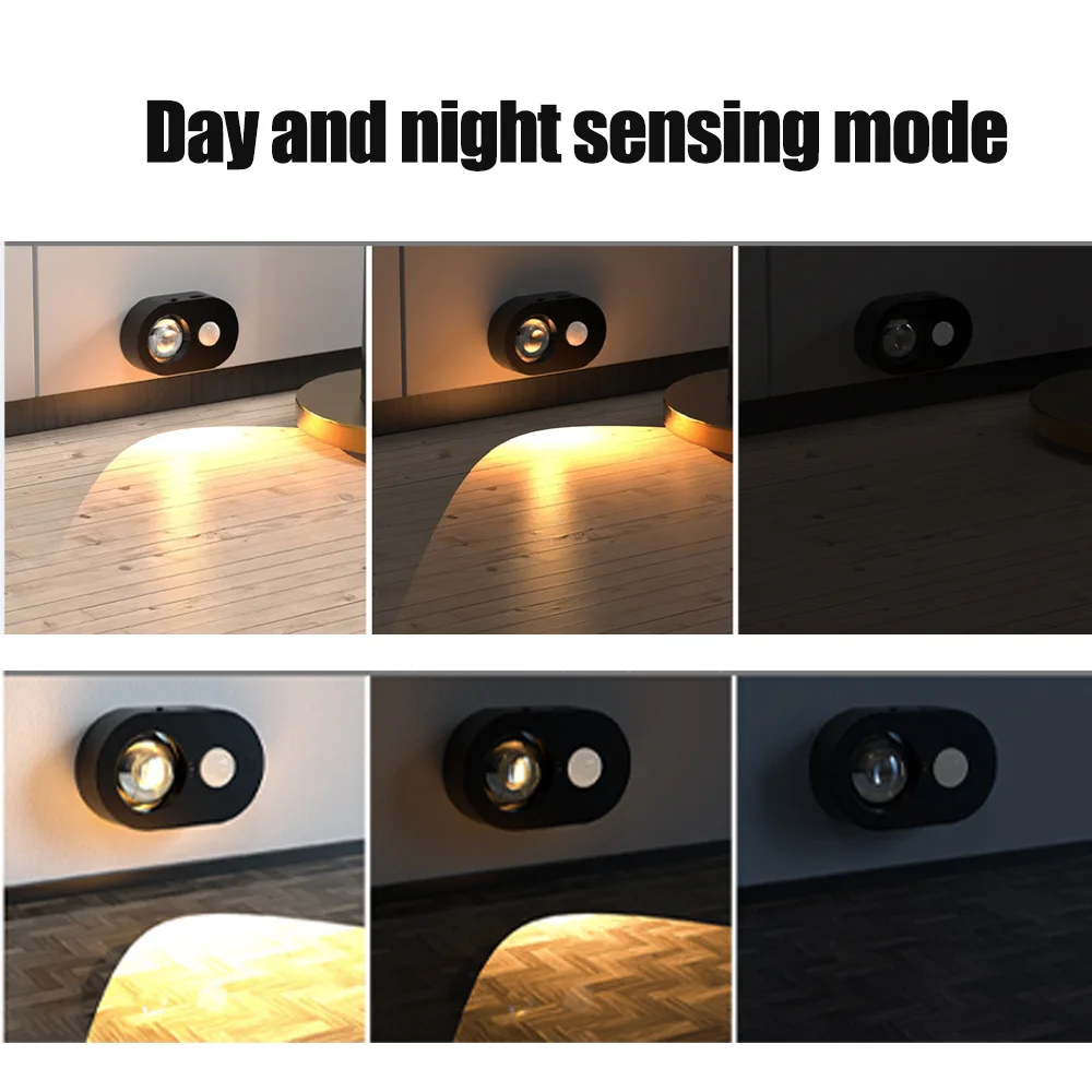 USB Human Body Sensor Led Lamp 3000K-6000K Rechargeable Lights Remote Control For Kitchen Cabinet Wardrobe Bedroom Decoration