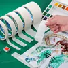 DELVTCH White Color Adhesive Masking Tape Bands Single Side Tearable Writable Office House Oil Painting Art Sketch Paper Sticker 5