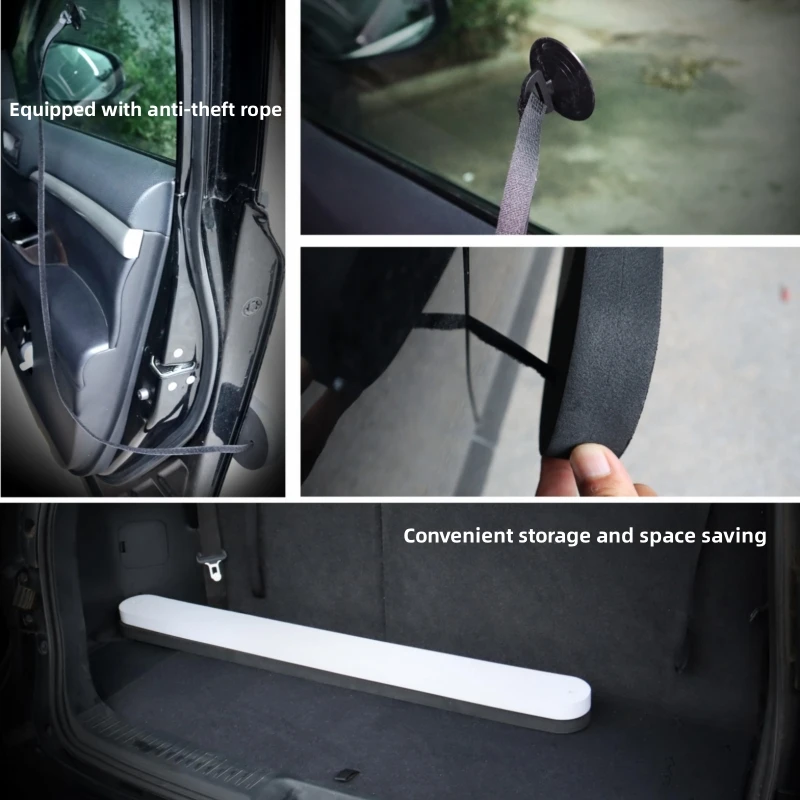 XPLKQXE Dent Prevent Car Door Protector, Lightweight Magnetic Car Door Guard, Universal Removable Soft Cushion Strips Protecting Your Car Doors (Color : Black-2pcs, Size : 33.5x3.9x1.2in